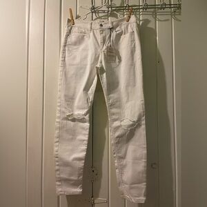 Sneak Peek white distressed jeans size 11 NWT